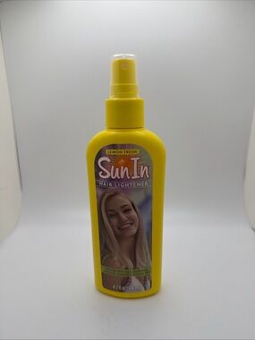 Sun-In Lemon Fresh Hair Lightener - Yellow Spray Bottle 3/4 full